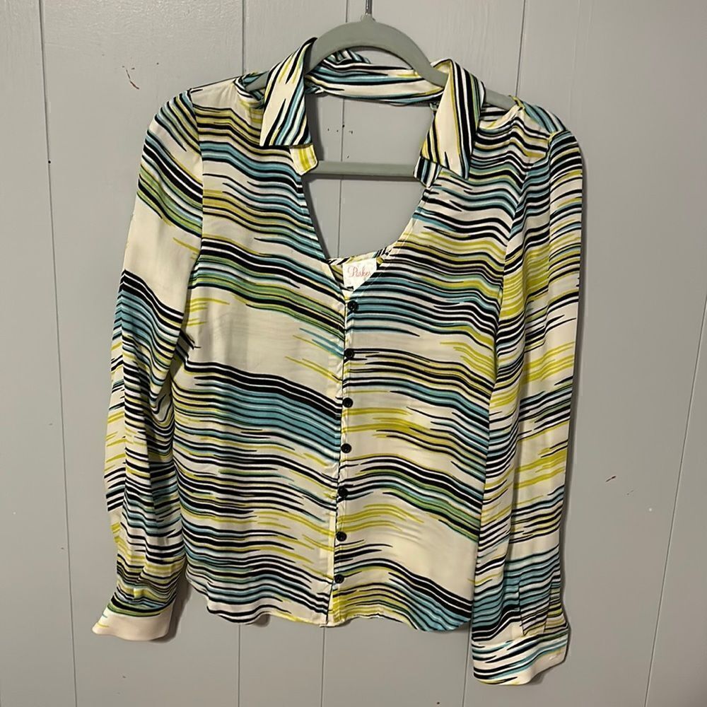 Parker Silk Blouse Size Small